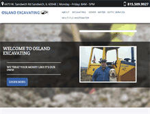 Tablet Screenshot of oslandexcavating.com